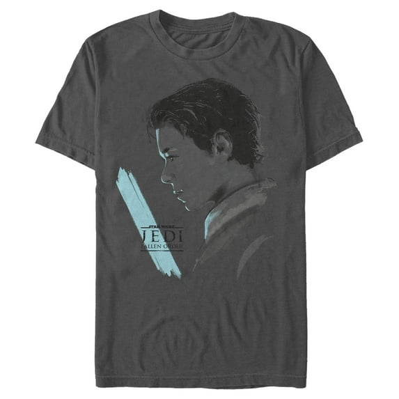 Men's Star Wars Jedi: Fallen Order Cal Kestis Lightsaber Graphic Tee Charcoal 3X Large