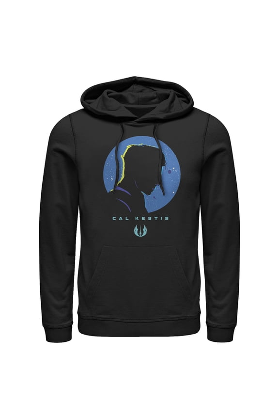 Men's Star Wars Jedi: Fallen Order Cal Kestis Profile  Pull Over Hoodie Black Large