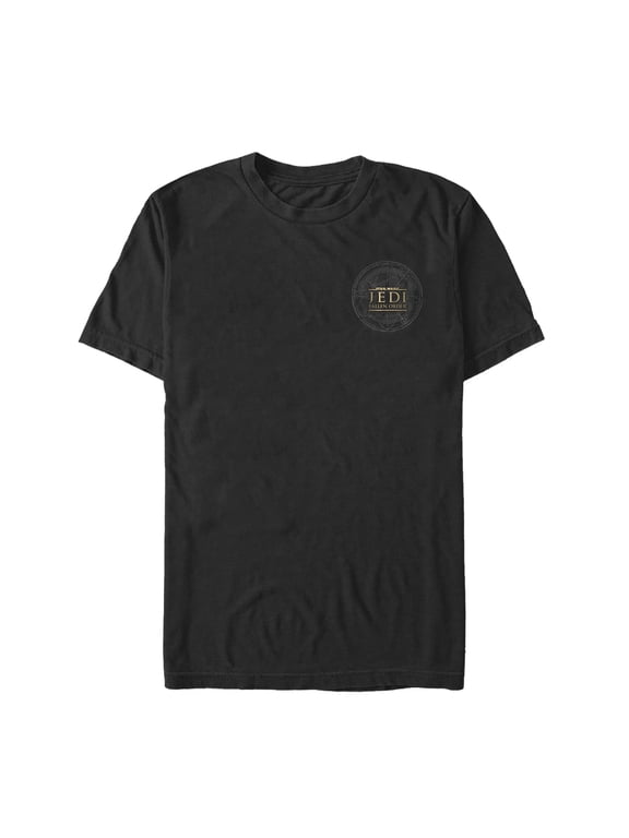 Men's Star Wars Jedi: Fallen Order Celestial Map Emblem Graphic Tee Black 5X Large