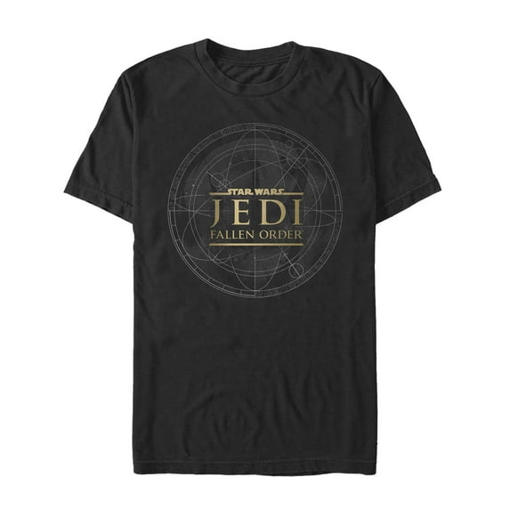 Men's Star Wars Jedi: Fallen Order Celestial Map Graphic Tee Black 3X Large