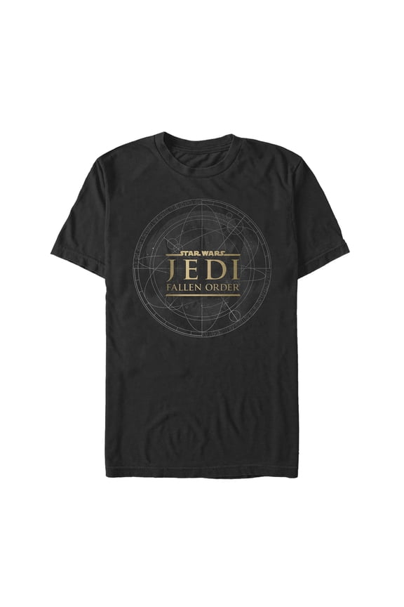 Men's Star Wars Jedi: Fallen Order Celestial Map Graphic Tee Black Medium