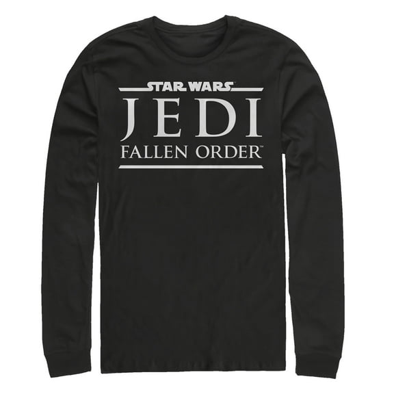 Men's Star Wars Jedi: Fallen Order Classic Logo  Long Sleeve Shirt Black Large