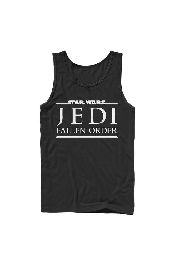 Men's Star Wars Jedi: Fallen Order Classic Logo Tank Top Black Large
