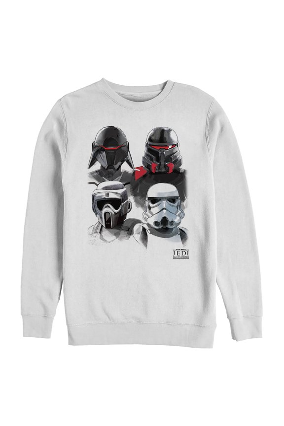 Men's Star Wars Jedi: Fallen Order Darth Vader's Inquisitor Squad  Sweatshirt White Large