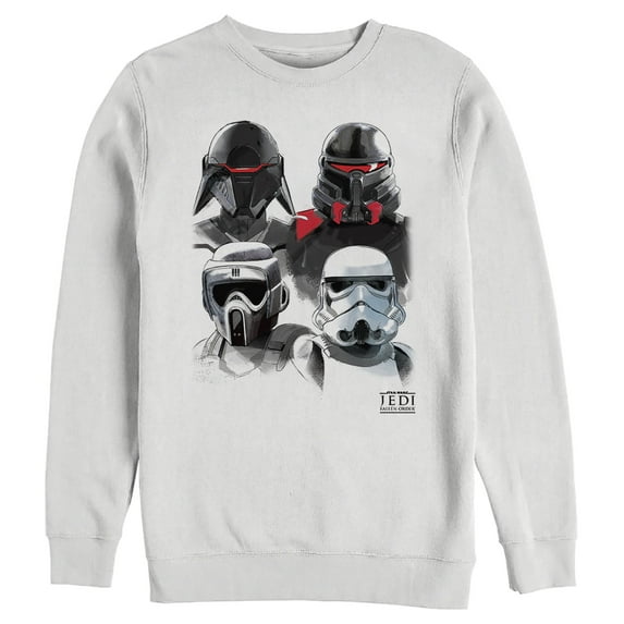 Men's Star Wars Jedi: Fallen Order Darth Vader's Inquisitor Squad Sweatshirt White Medium