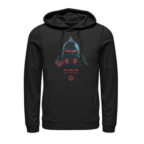 Men's Star Wars Jedi: Fallen Order Purge Trooper Portrait  Pull Over Hoodie Black X Large