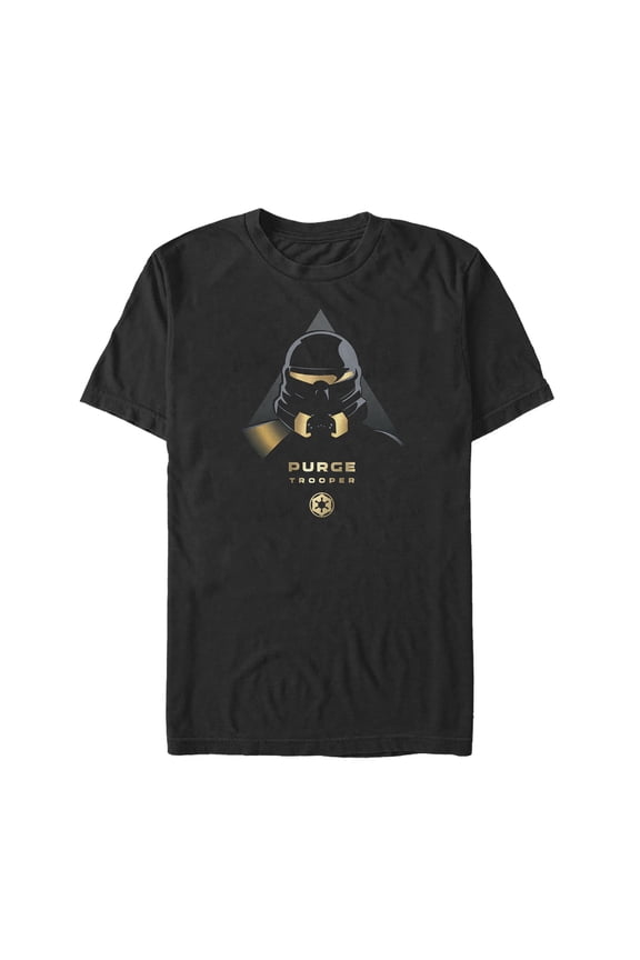 Men's Star Wars Jedi: Fallen Order Purge Trooper Symbol Graphic Tee Black Large