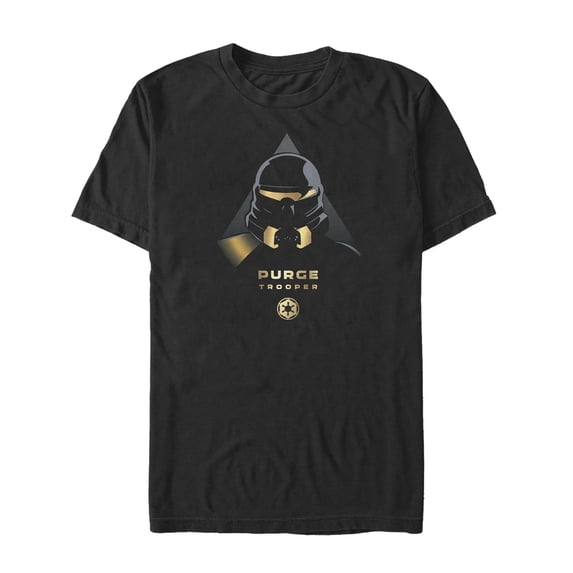 Men's Star Wars Jedi: Fallen Order Purge Trooper Symbol Graphic Tee Black Medium