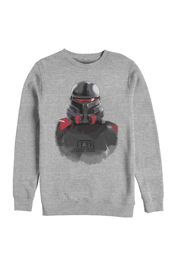 Men's Star Wars Jedi: Fallen Order Purge Trooper Watercolor Sweatshirt Athletic Heather 3X Large