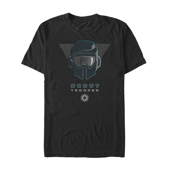 Men's Star Wars Jedi: Fallen Order Scout Trooper Symbol Graphic Tee Black 3X Large