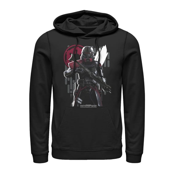 Men's Star Wars Jedi: Fallen Order Second Sister Inquisitor Pull Over Hoodie Black Large