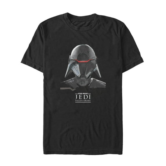 Men's Star Wars Jedi: Fallen Order Second Sister Mask Graphic Tee Black Large