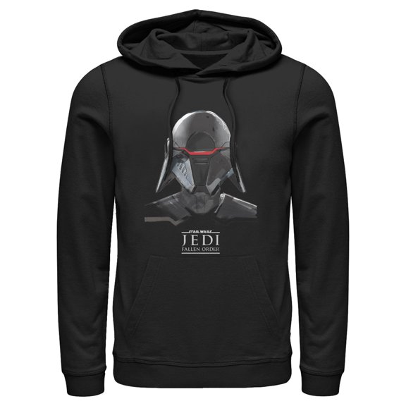 Men's Star Wars Jedi: Fallen Order Second Sister Mask Pull Over Hoodie Black Medium