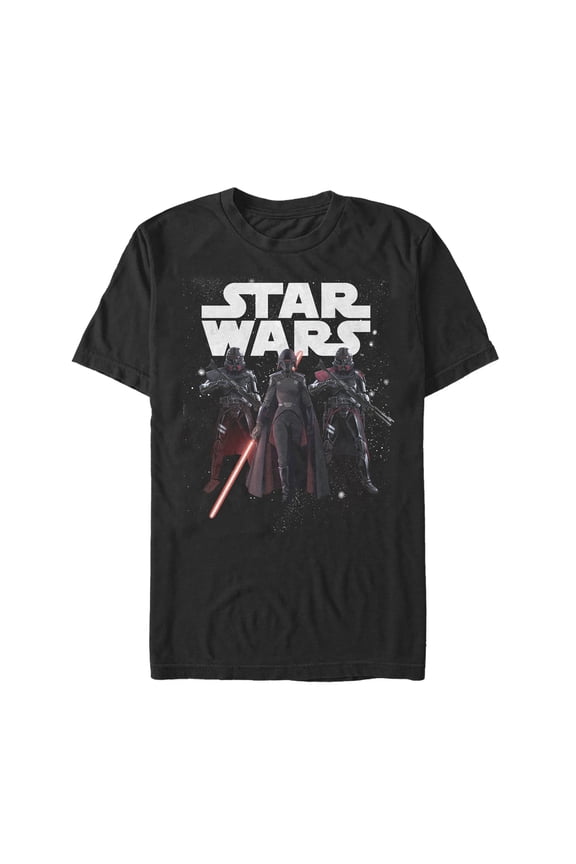Men's Star Wars Jedi: Fallen Order Starry Inquisitor Graphic Tee Black Large