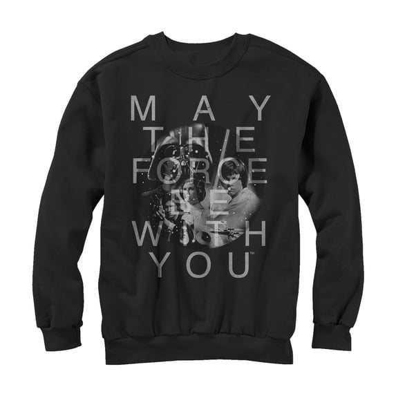 Men's Star Wars Jedi Force Sweatshirt Black Large