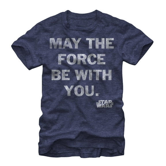 Men's Star Wars Jedi Phrase  Graphic Tee Navy Heather 2X Large