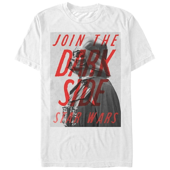 Men's Star Wars Join the Dark Side  Graphic Tee White Small