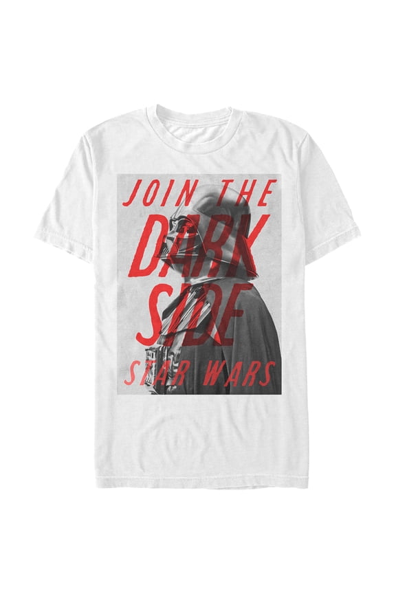 Men's Star Wars Join the Dark Side  Graphic Tee White Small