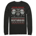 thumbnail image 1 of Men's Star Wars Lack of Cheer Ugly Christmas Sweater Long Sleeve Shirt Black Large, 1 of 9