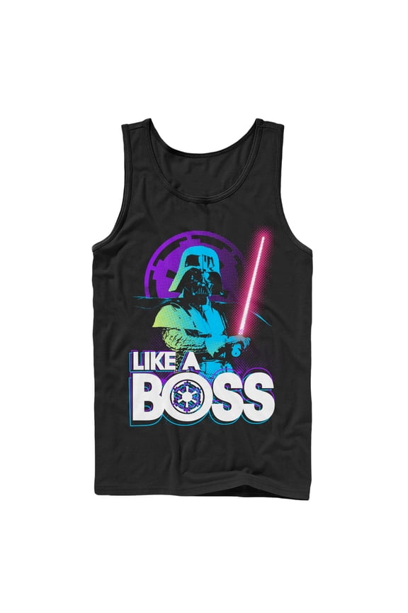 Men's Star Wars Like a Boss Tank Top Black Medium