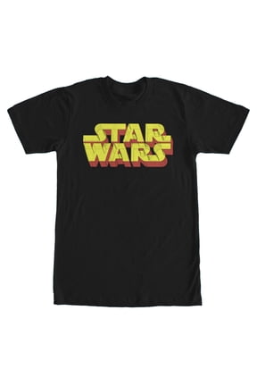 Men's Star Wars Logo 3D Graphic Tee Black Large