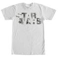 thumbnail image 1 of Men's Star Wars Logo Cutout Graphic Tee White Medium, 1 of 4