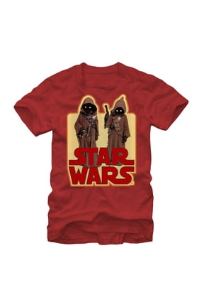 Men's Star Wars Logo Jawas Utinni Graphic Tee Red Heather 2X Large