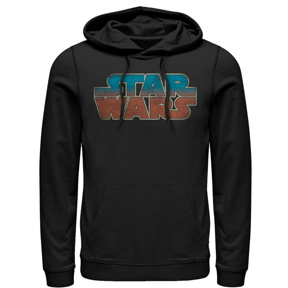 Men's Star Wars Logo  Pull Over Hoodie Black Small
