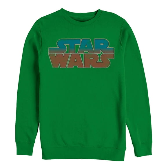 Men's Star Wars Logo Sweatshirt Kelly Green Small