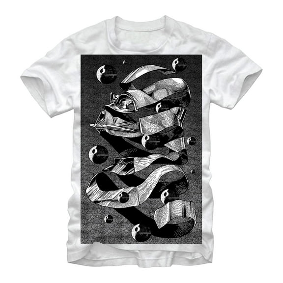 Men's Star Wars MC Darth Vader  Graphic Tee White 2X Large