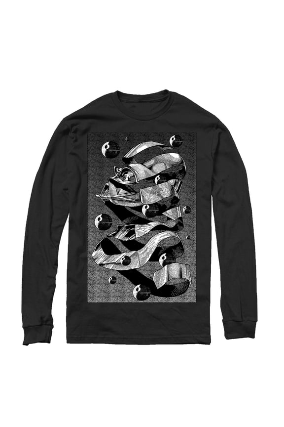 Men's Star Wars MC Darth Vader Long Sleeve Shirt Black X Large