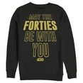 thumbnail image 1 of Men's Star Wars May The Forties Be With You Text Scroll Sweatshirt, 1 of 4