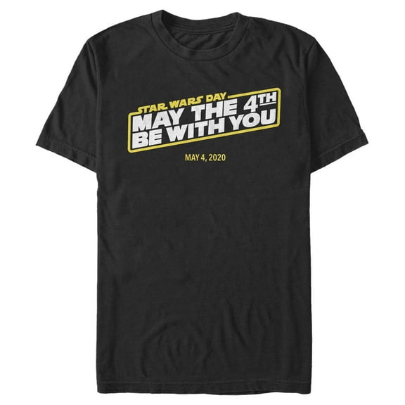 Men's Star Wars May the 4th Be With You 2020 Graphic Tee Black Medium