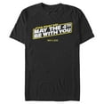 thumbnail image 1 of Men's Star Wars May the 4th Be With You 2020  Graphic Tee Black Small, 1 of 4