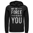 thumbnail image 1 of Men's Star Wars May the Force Be With You Lightsaber Pull Over Hoodie Black Large, 1 of 3