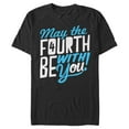 thumbnail image 1 of Men's Star Wars May the Fourth Be With You Graphic Tee Black Medium, 1 of 5
