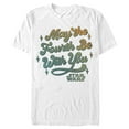 thumbnail image 1 of Men's Star Wars May the Fourth Be With You Retro Logo Graphic Tee White Medium, 1 of 5