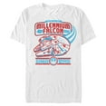 thumbnail image 1 of Men's Star Wars Millennium Falcon 1Parsec Guarantee  Graphic Tee White X Large, 1 of 4