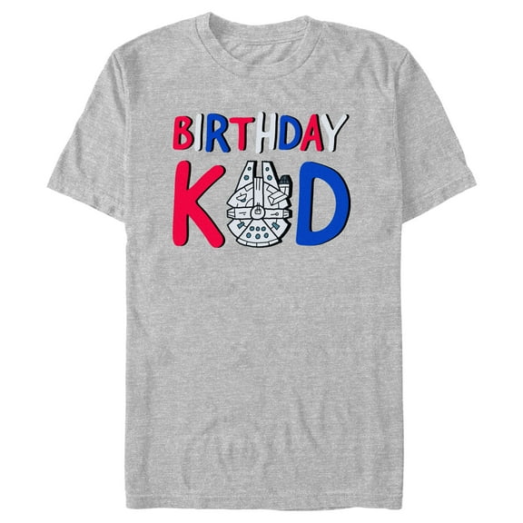 Men's Star Wars Millennium Falcon Birthday Kid  Graphic T-Shirt