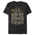 thumbnail image 1 of Men's Star Wars Millennium Falcon Bold Galactic Graphic Tee Black X Large, 1 of 4