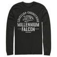 thumbnail image 1 of Men's Star Wars Millennium Falcon Corellian Engineering  Long Sleeve Shirt Black 2X Large, 1 of 3