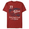 thumbnail image 1 of Men's Star Wars Millennium Falcon Fastest Junk 77 Graphic Tee Red Large, 1 of 4