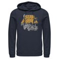 thumbnail image 1 of Men's Star Wars Millennium Falcon Heated Chase  Pull Over Hoodie Navy Blue Large, 1 of 4