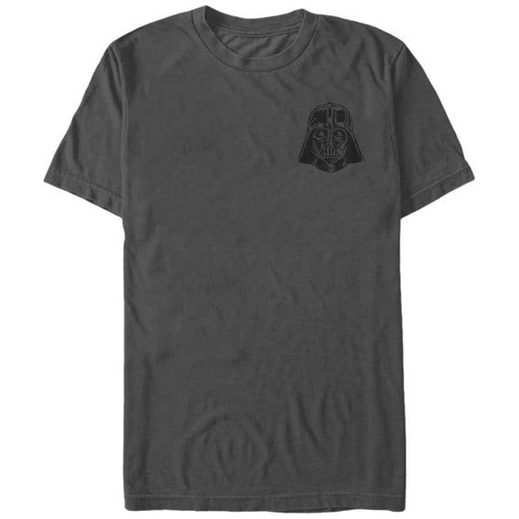 Men's Star Wars Mini Darth Vader Helmet  Graphic Tee Charcoal Large