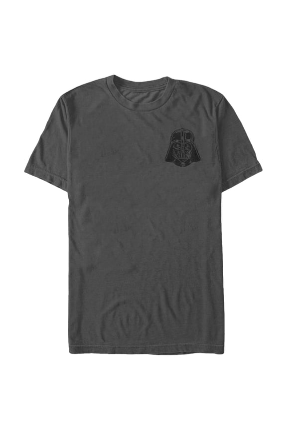 Men's Star Wars Mini Darth Vader Helmet Graphic Tee Charcoal X Large
