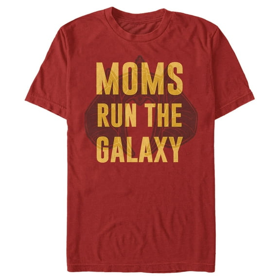 Men's Star Wars Mother's Day Moms Run the Galaxy  Graphic Tee Red Small