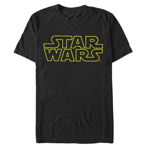 Men's Star Wars Movie Logo Graphic Tee Black Medium