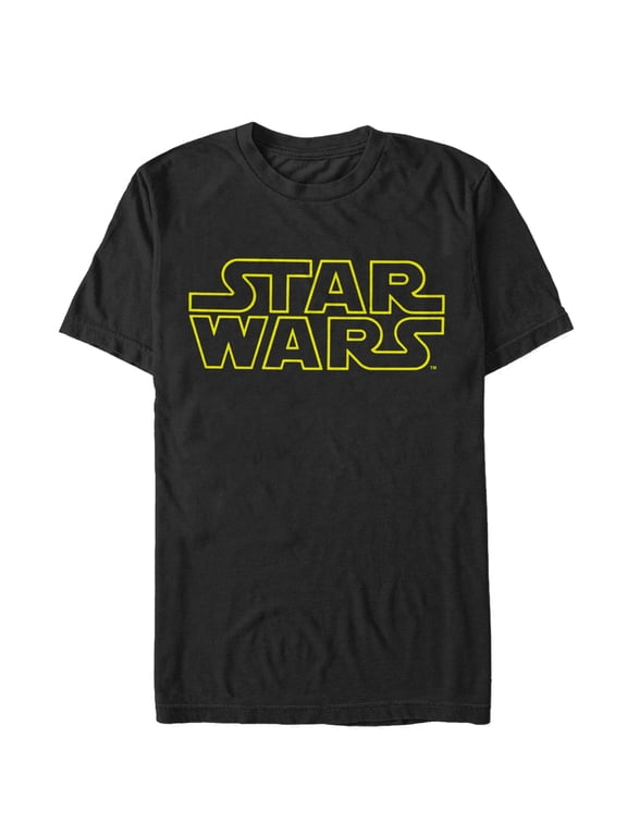 Men's Star Wars Movie Logo Graphic Tee Black Medium