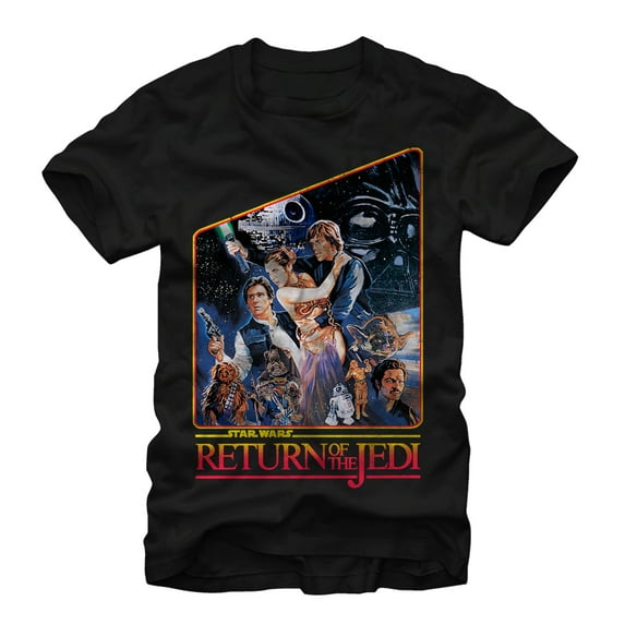 Men's Star Wars Movie Poster Graphic Tee Black 3X Large