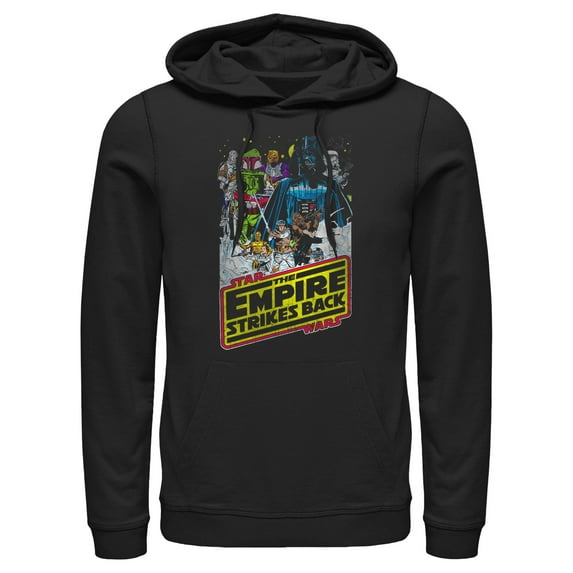 Men's Star Wars Movie Poster Pull Over Hoodie Black Medium